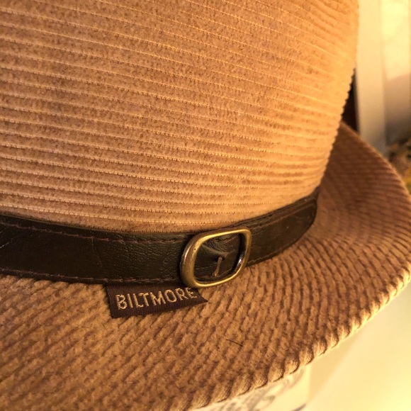 🎩 Iconic Biltmore hat in beige / tan real leather - Picture 4 of 8